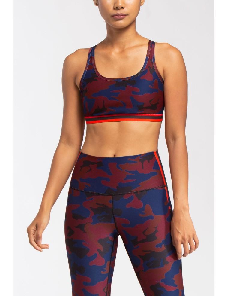 Red Camo Sports Bra