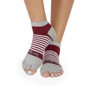 Sticky Be Socks BE GREAT 1/2 Toe Stripe Grip Socks on Sale
