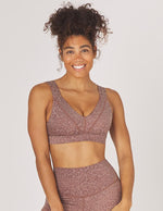 Glyder Tide Bra - Cocoa Leopard - Glyder Bra Tops